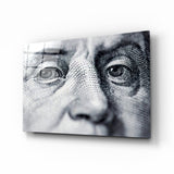 Benjamin Franklin Glass Wall Art | insigneart.co.uk
