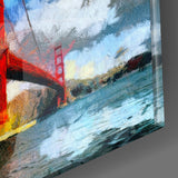 Golden Gate Bridge Bridge Glass Wall Art | insigneart.co.uk