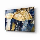 Umbrellas Glass Wall Art | insigneart.co.uk