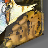 Orange Fish Glass Wall Art | insigneart.co.uk