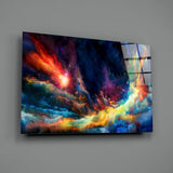 Colorful Space Glass Wall Art | insigneart.co.uk