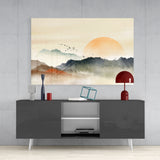 Abstract Landscape Glass Wall Art | insigneart.co.uk