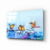 Tiny Birds Glass Wall Art | insigneart.co.uk