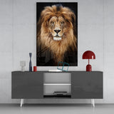 Lion Glass Wall Art | insigneart.co.uk