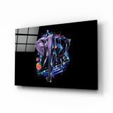 Diamond Elephant Glass Wall Art | insigneart.co.uk