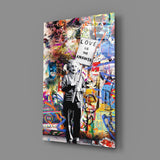 Banksy, Love is the Answer Glass Wall Art | insigneart.co.uk