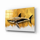 Shark Glass Wall Art | insigneart.co.uk