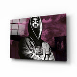 Tupac Shakur Glass Wall Art | insigneart.co.uk