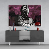 Tupac Shakur Glass Wall Art | insigneart.co.uk