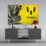 Messi Glass Wall Art | insigneart.co.uk