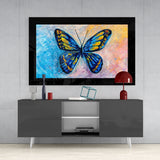 Colorful Butterfly Glass Wall Art | insigneart.co.uk