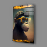 Wise Monkey Glass Wall Art  || Designers Collection | Insigne Art Design