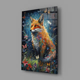 The Fox Glass Wall Art || Designer's Collection
