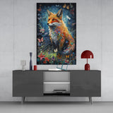 The Fox Glass Wall Art || Designer's Collection