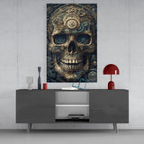 The Skull Glass Wall Art || Designer's Collection