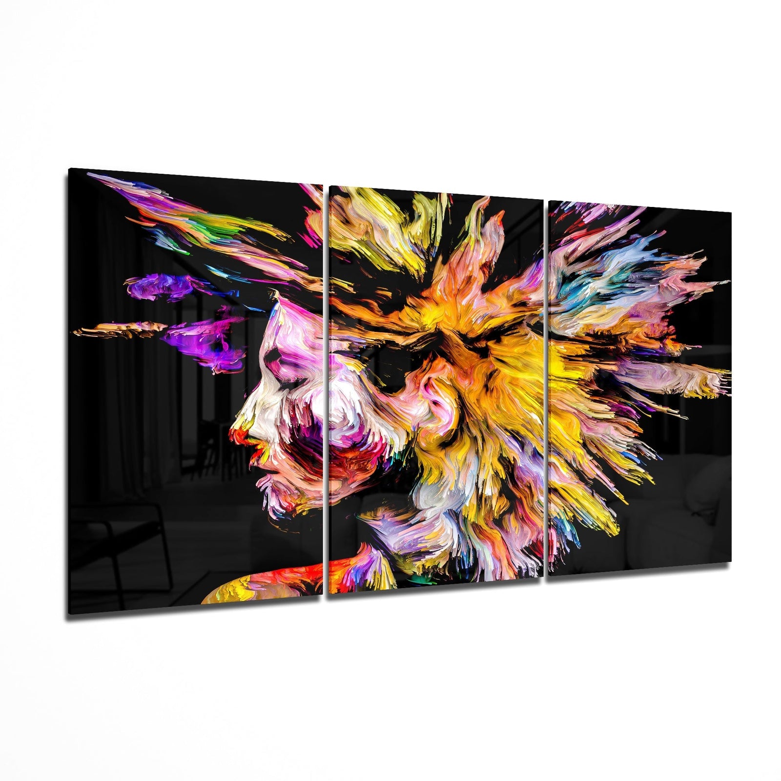 Colorful Thoughts Glass Art Mega Glass Wall Art