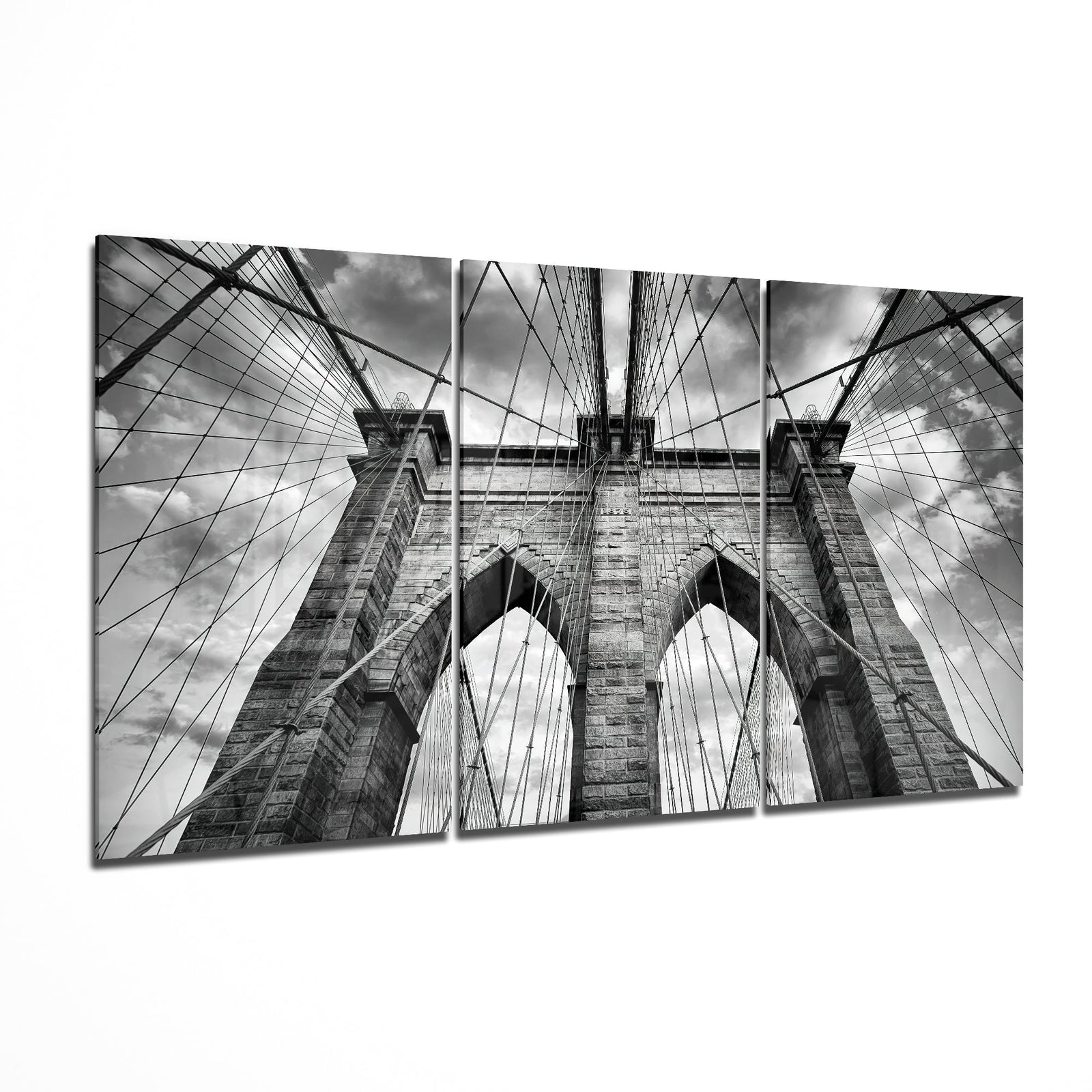 Brooklyn Bridge Glass Art Mega Glass Wall Art