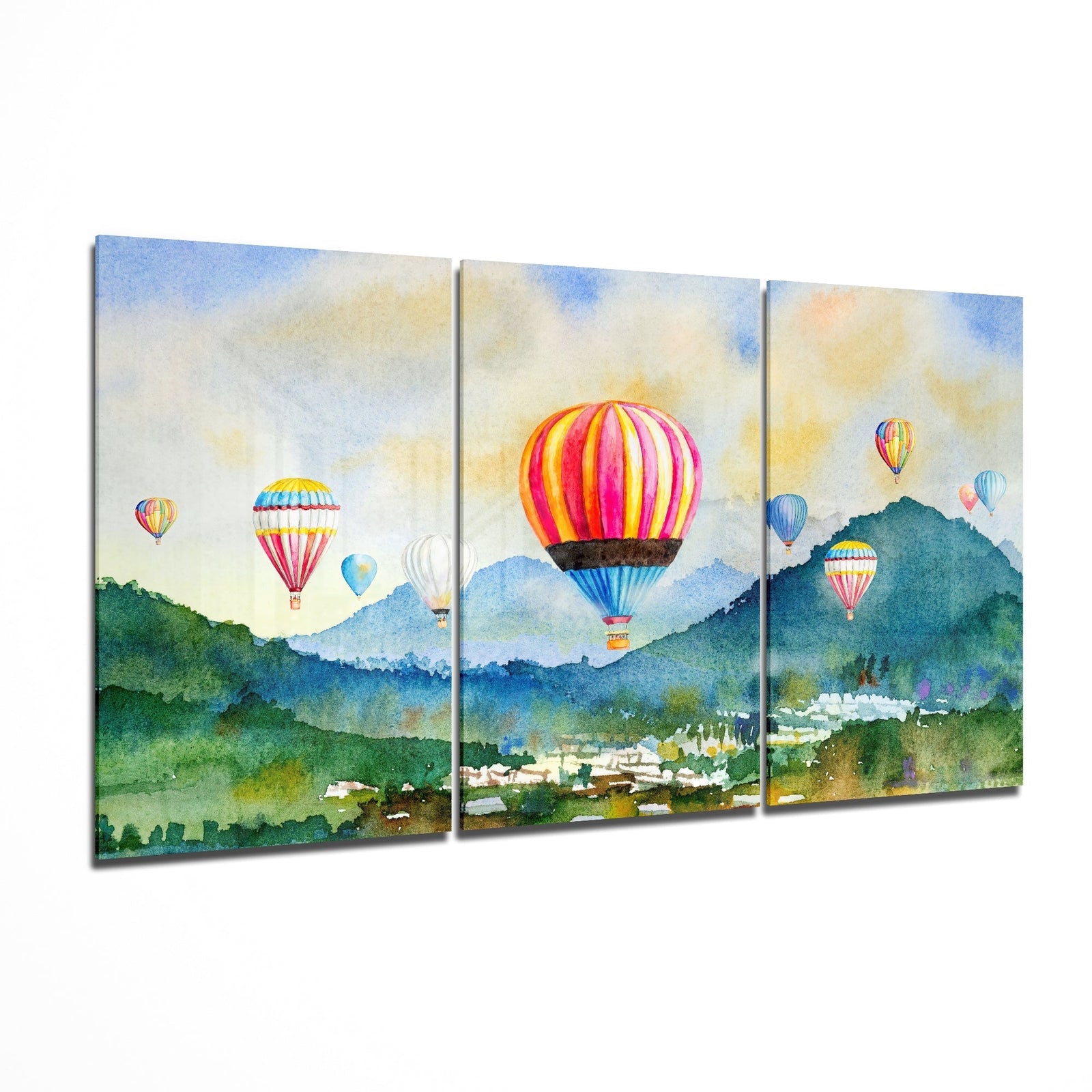 Balloons Glass Art Mega Glass Wall Art