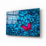 Butterfly Glass Wall Art | insigneart.co.uk