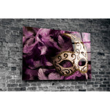 Venetian Mask Glass Wall Art | insigneart.co.uk