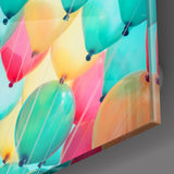 Balloons Glass Wall Art | insigneart.co.uk