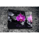 Orchid Glass Wall Art | insigneart.co.uk
