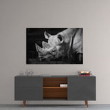Rhino Glass Wall Art | insigneart.co.uk