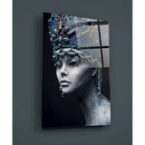 Woman Portrait 38 Glass Wall Art | insigneart.co.uk