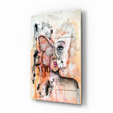 Abstract Woman Glass Wall Art | insigneart.co.uk