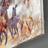 Running Horses Glass Wall Art | insigneart.co.uk