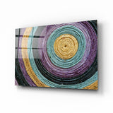 Colored Spiral Glass Wall Art | insigneart.co.uk