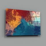 Abstract Colors Glass Wall Art | insigneart.co.uk