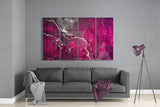 Marble 4 Pieces Mega Glass Wall Art (150x92 cm)