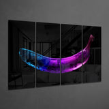 A Banana 4 Pieces Mega Glass Wall Art (150x92 cm)