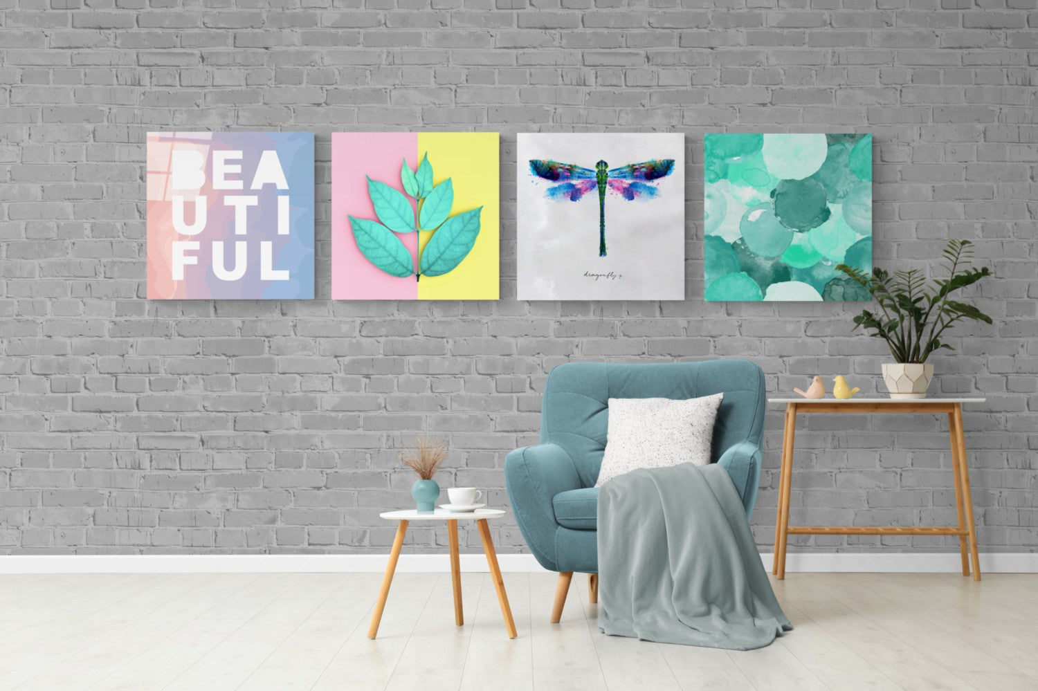 Beauty Quadro Glass Wall Art