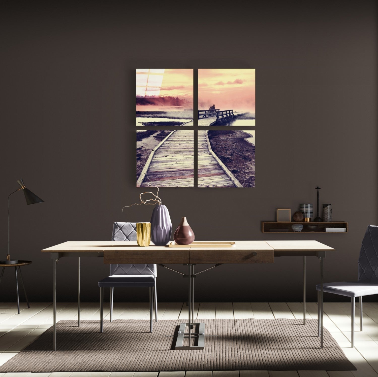 Scaffolding Quadro Glass Wall Art