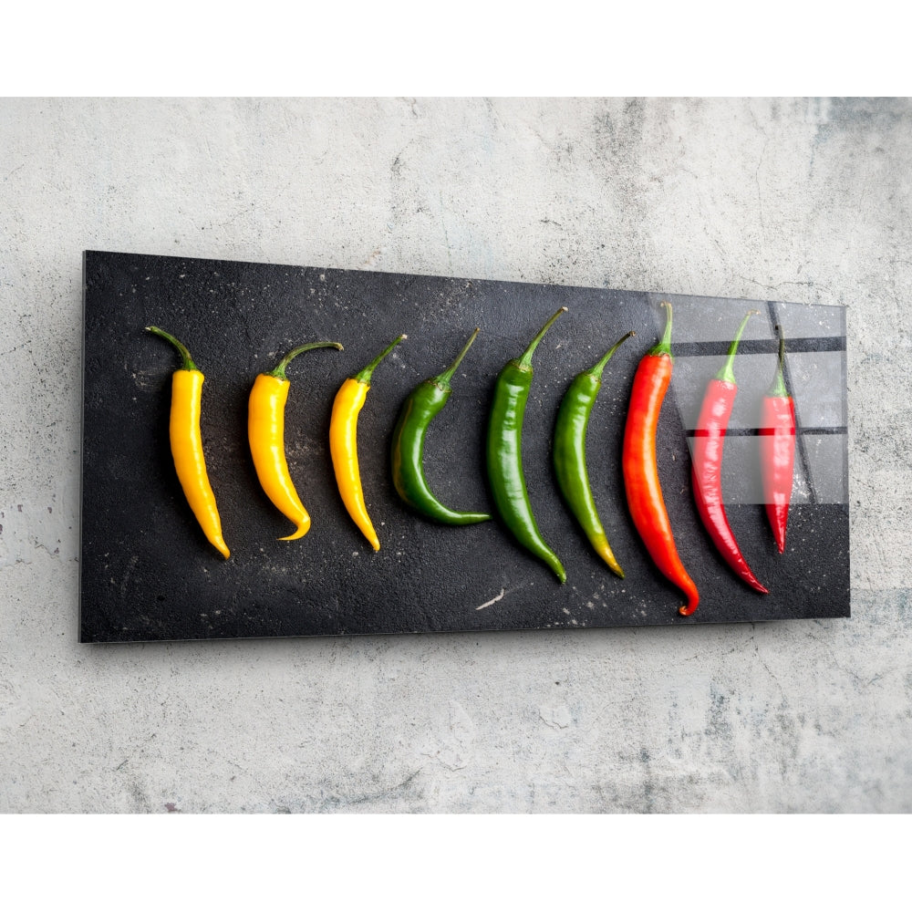 Pepper Glass Wall Art (92x36 cm)