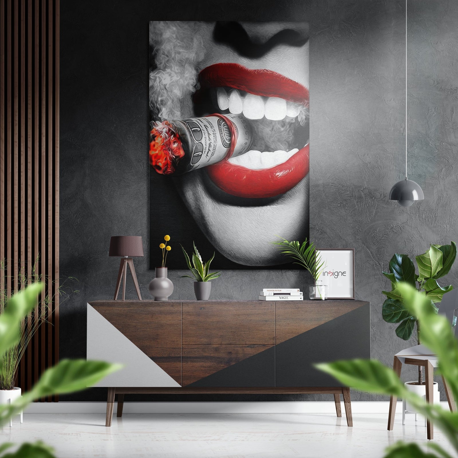 Money Brushed Aluminium Dibond Wall Art