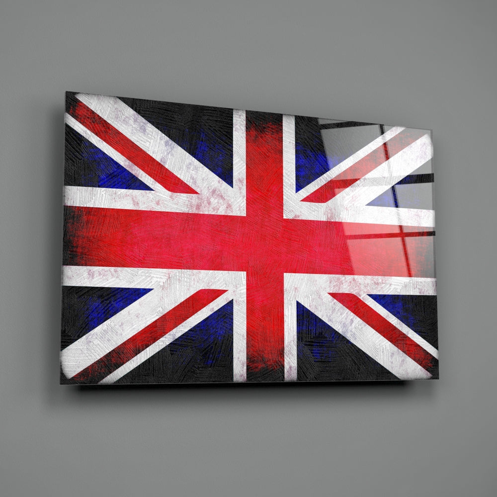 British Flag Glass Wall Art