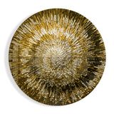 Golden Helix Glass Wall Art
